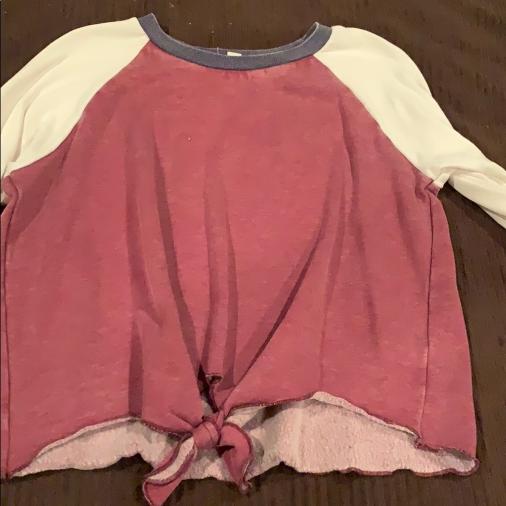 Long sleeve fleece sweatshirt